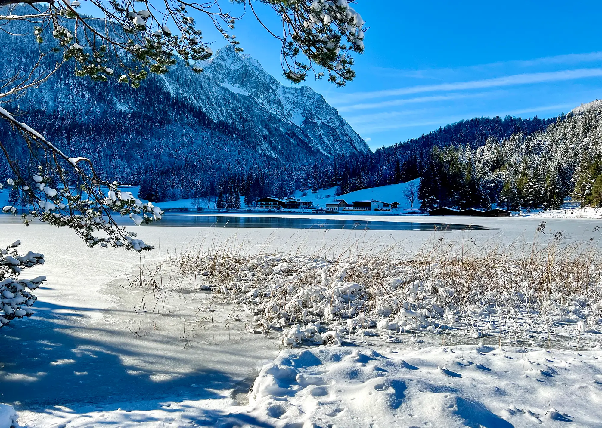 Dreamlike Winter Landscape around Mittenwald